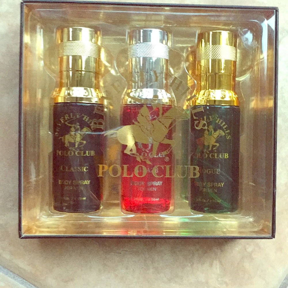 Beverly Hills polo club body spray set